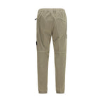 Bicolor Cotton Cargo Pants