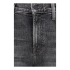Gray Cotton Bootcut Jeans
