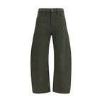 Bicolor Cotton Relaxed Fit Jeans
