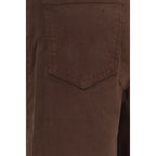 Brown Cotton Jeans Denim