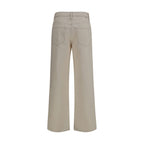 White Cotton Relaxed Fit Jeans
