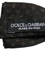 Black Diamond Pattern Adjustable Neck Papillon Bow Tie