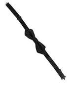 Men Black 100% Silk Adjustable Neck Papillon Bow Tie