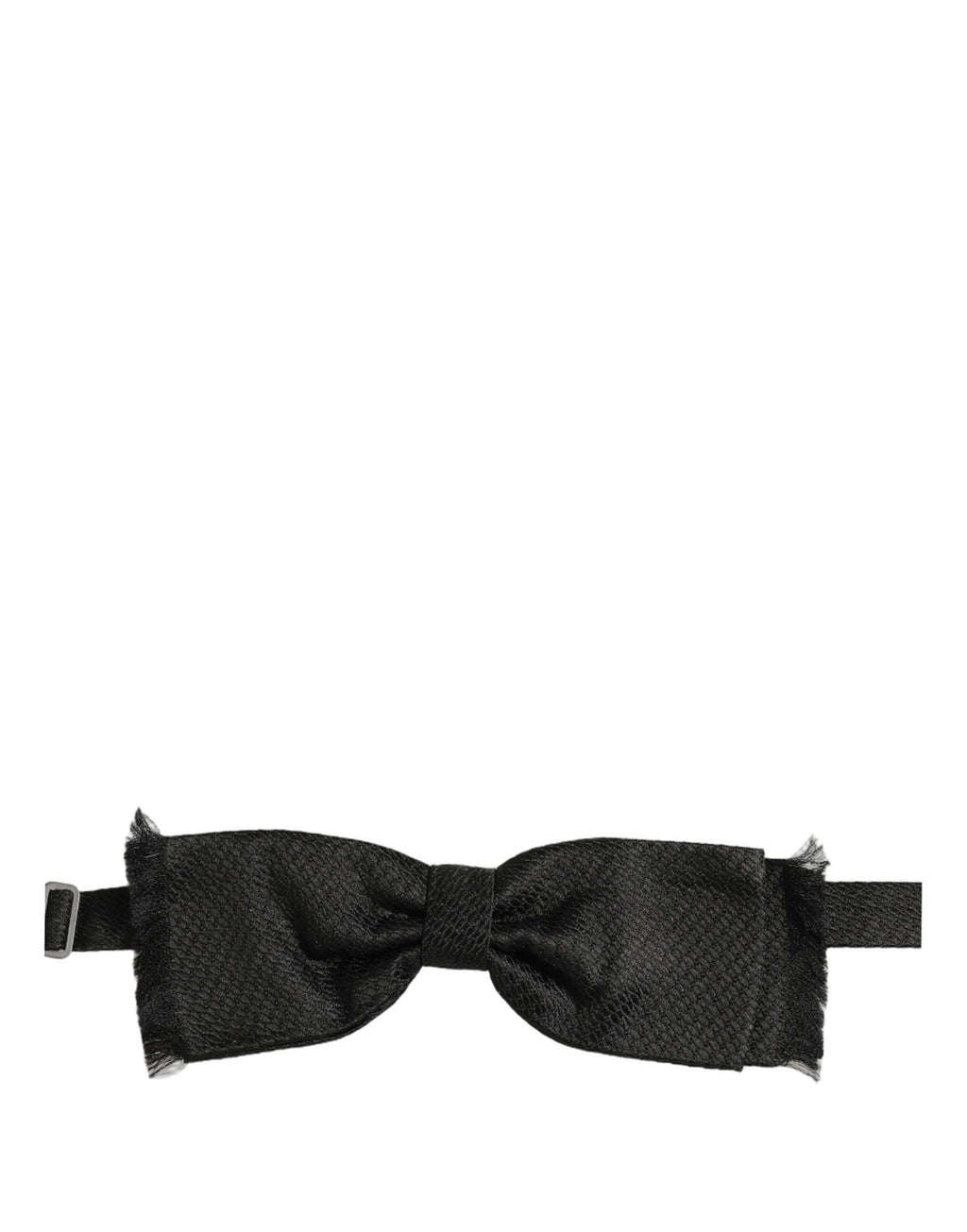 Men Black 100% SIlk Adjustable Neck Papillon Bow Tie