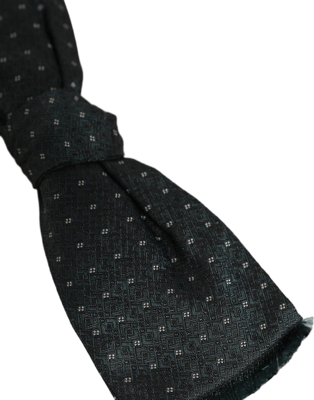 Men Green Patterned Adjustable Neck Papillon Bow Tie