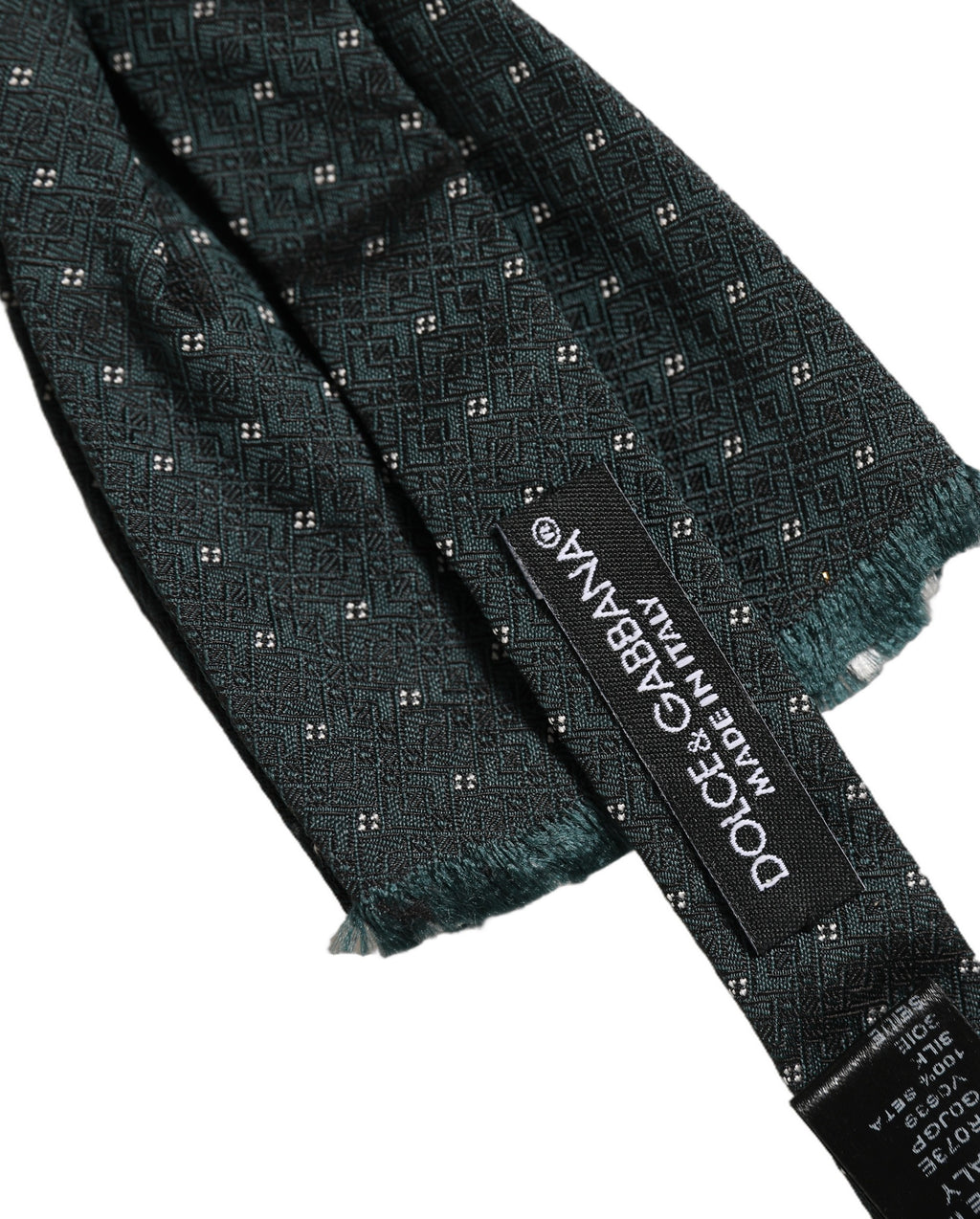 Men Green Patterned Adjustable Neck Papillon Bow Tie