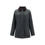 Bicolor Cotton Full-Length Jacket