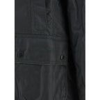 Bicolor Cotton Full-Length Jacket