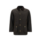 Bicolor Cotton Full-Length Jacket
