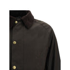 Bicolor Cotton Full-Length Jacket