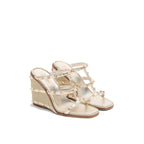 Gold Calfskin Mules