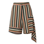 Brown Viscose Women Shorts