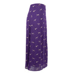 Purple Viscose Women Skirt