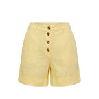 Yellow Flax Women Shorts