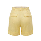 Yellow Flax Women Shorts