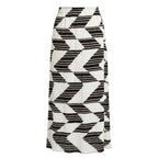 White Polyester Women Skirt