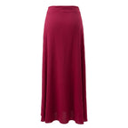 Red Viscose Women Skirt