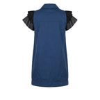 Blue Polyester Women Jacket