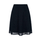 Black Viscose Women Skirt
