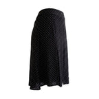 Black Viscose Women Skirt