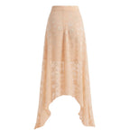 Beige Polyester Womens Skirt