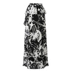Black Polyester Women Skirt
