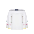 White Cotton Women Shirt