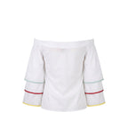 White Cotton Women Shirt