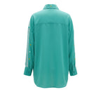 Green Polyester Women Shirt