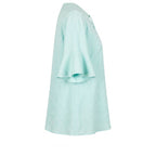 Light Blue Cotton Women Shirt