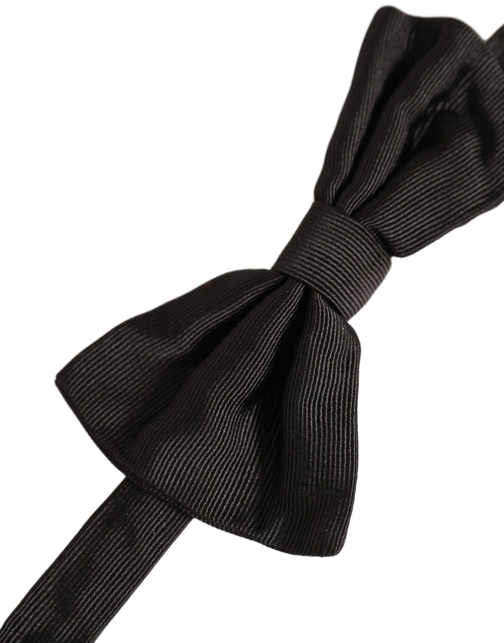 Men Black 100% Silk Adjustable Neck Papillon Bow Tie