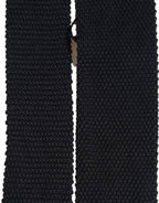 Men Black 100% Silk Adjustable Men Tied Necktie Tie