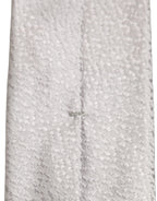 Men Gray 100% Silk Textured Adjustable Tied Necktie Tie
