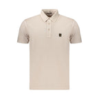 Beige Cotton Men's Polo Shirt