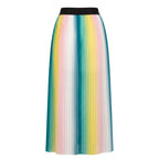 Pink Polyester Women Skirt