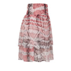 Pink Polyester Women Skirt