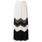 White Polyester Women Skirt