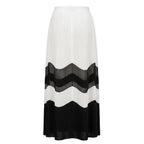 White Polyester Women Skirt
