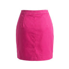 Pink Cotton Women Skirt