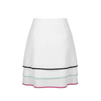 White Viscose Women Skirt