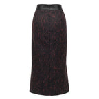 Black Wool Women Skirt