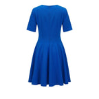 Blue Poliestere Women Dress