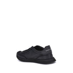 Black Fabric Athletic Sneakers