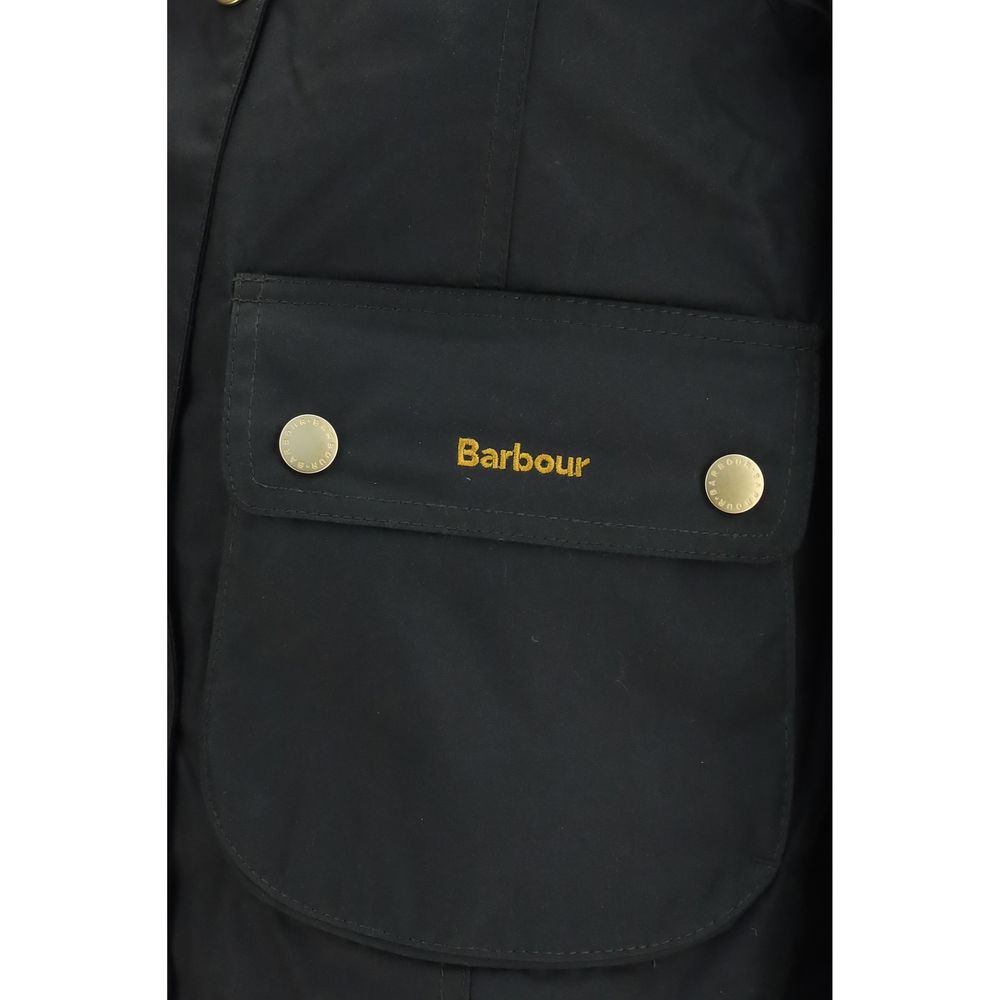 Bicolor Cotton Shell Jacket