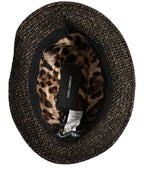 Gray Melange Blended Textured Tweed Capello Hat