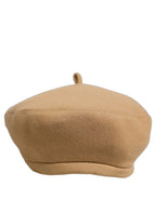 Beige Wool French Style Beret Capello Hat