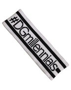 White Wool Knit #DGmillennials Head Band One Size Hat