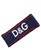 Navy Blue Wool Knitted D&G Queen Head Band One Size Hat