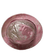 Pink Metallic Jacquard Pattern Bucket Capello Hat