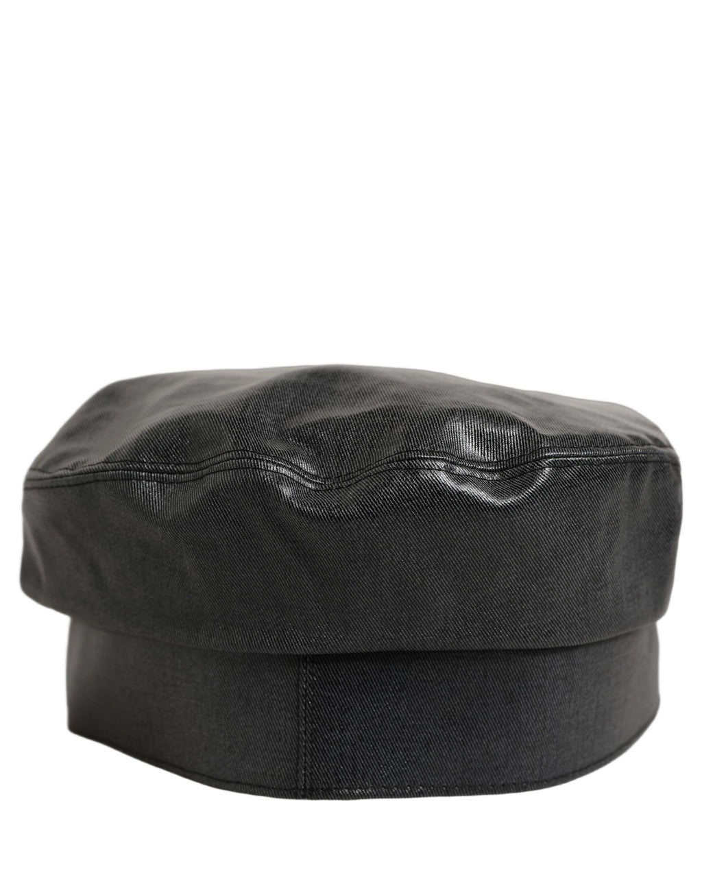 Black Cotton Gold DG Chain Baker Boy Capello Hat